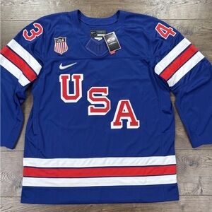 Nike Blue Team USA Hockey Jersey XL
